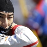 
              Takuma Sato, of Japan,  prepares to drive during the final practice session for the Indianapolis 500 auto race at Indianapolis Motor Speedway in Indianapolis, Friday, May 22, 2015.  (AP Photo/AJ Mast)
            