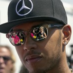 
              Mercedes driver Lewis Hamilton, of Great Britain, speaks to the media at the F1 Canadian Grand Prix auto race, Thursday, June 4, 2015, in Montreal. (Ryan Remiorz/The Canadian Press via AP)
            