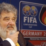 
              FILE - In this Feb. 14, 2005 file photo, Confederation of North, Central American and Caribbean Association Football (CONCACAF)  Secretary General  Chuck Blazer as he attends a news conference in Frankfurt, Germany.  Blazer was one of four men who pleaded guilty in the Justice Department's corruption investigation into FIFA announced Wednesday May 27, 2015. (AP Photo/Bernd Kammerer, File)
            