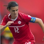 
              Canada's Christine Sinclair celebrates her goal against England during the first half of a quarterfinal of the Women's World Cup soccer tournament, Saturday, June 27, 2015, in Vancouver, British Columbia, Canada. (Jonathan Hayward/The Canadian Press via AP
            