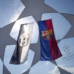 
              Team flags flutter outside of the Olympic stadium in Berlin ahead of the Champions League final soccer match between Juventus Turin and FC Barcelona Saturday, June 6, 2015. (AP Photo/Luca Bruno)
            