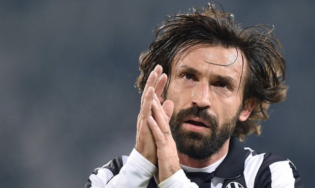 FILE – This is a Sunday, Jan. 18, 2015 file photo of Juventus’ Andrea Pirlo as he react...