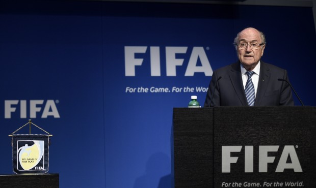 FIFA President Sepp Blatter speaks during a press conference at the FIFA headquarters in Zurich, Sw...