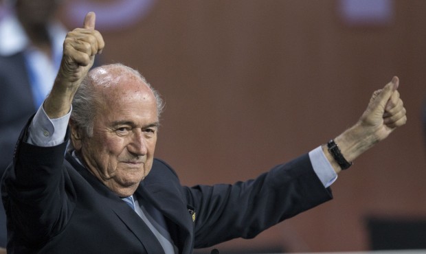 FILE – In this Friday, May 29, 2015 file photo, FIFA president Sepp Blatter after his electio...
