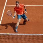 
              Czech Republic's Tomas Berdych returns the ball to Japan's Yoshihito Nishioka during their first round match of the French Open tennis tournament at the Roland Garros stadium, Monday, May 25, 2015 in Paris,  (AP Photo/Michel Euler)
            