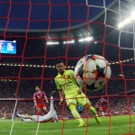 
              Barcelona's Neymar scores his side's opening goal during a Champions League semi final  second leg soccer match between Bayern Munich and FC Barcelona in Munich, Germany, Tuesday, May 12, 2015. (Tobias Hase /dpa via AP)
            