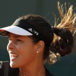 
              Serbia's Ana Ivanovic returns in the second round match of the French Open tennis tournament against Japan's Misaki Doi at the Roland Garros stadium, in Paris, France, Wednesday, May 27, 2015. (AP Photo/Michel Euler)
            