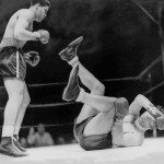 
              FILE - In this June 22, 1938 file photo, boxer Joe Louis, left, knocks out Max Schmeling in the first round to win the heavyweight title at Yankee Stadium in New York. Can the Mayweather-Pacquiao  fight ever live up to its hype? Comparing this fight to other great matches in history that actually lived up to their hype, and to several that were disappointments. (AP Photo/File)
            
