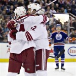 Best nickname: 4L2Yes, I'm aware I recorded a video on the fourth line earlier this season, but come on. These guys are busting their butts. I'd consider my old prediction of the Bash Brothers, but these guys are bashing in more goals than bashing bodies. Coyotes are now fourth line for life.(AP Photo)