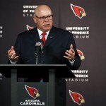 Arizona Cardinals new head coach Bruce Arians speaks to the media after he was introduced during an NFL football news conference at the team's training facility Friday, Jan. 18, 2013, in Tempe, Ariz. (AP Photo/Ross D. Franklin)