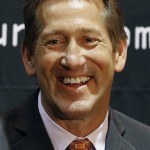 Jeff Hornacek smiles as he is introduced as the Phoenix Suns' new head basketball coach during an NBA basketball news conference, Tuesday, May 28, 2013, in Phoenix. (AP Photo/Ross D. Franklin)