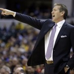 Phoenix Suns head coach Jeff Hornacek directs his team against the Indiana Pacers in the first half of an NBA basketball game in Indianapolis, Thursday, Jan. 30, 2014. (AP Photo)