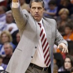  Washington Wizards' Randy Wittman gives instructions to his players during the first half of an NBA basketball game against the Phoenix Suns, Friday, Jan. 24, 2014, in Phoenix. (AP Photo/Ross D. Franklin)