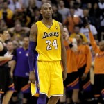 Los Angeles Lakers' Kobe Bryant leaves the court as time expires during the second half of an NBA basketball game against the Phoenix Suns, Wednesday, Jan. 30, 2013, in Phoenix. The Suns won 92-86. (AP Photo/Matt York)