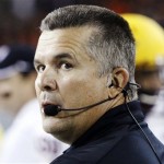 Arizona State football coach Todd Graham watches from the sideline during the first half of their NCAA college football game against Oregon State in Corvallis, Ore., Saturday, Nov. 3, 2012. (AP Photo/Don Ryan)