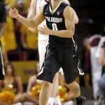 Colorado's Askia Booker shouts after committing a turnover during the second half of an NCAA college basketball game Saturday, Jan. 25, 2014, in Tempe, Ariz. Arizona State defeated Colorado 72-51. (AP Photo/Ross D. Franklin)