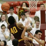 Arizona State forward Shaquielle McKissic (40) drives to the basket over Washington State guard Dexter Kernich-Drew (10) during the second half of an NCAA college basketball game, Friday, Feb 13, 2015, in Pullman, Wash. Washington State won 74-71 (AP Photo/Gary Breedlove)