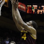 Arizona State's Jermaine Marshall shoots against California during the second half of an NCAA college basketball game, Wednesday, Jan. 29, 2014 in Berkeley, Calif. (AP Photo/George Nikitin)