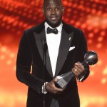 
              NBA player LeBron James, of the Cleveland Cavaliers, accepts the award for best championship performance at the ESPY Awards at the Microsoft Theater on Wednesday, July 15, 2015, in Los Angeles. (Photo by Chris Pizzello/Invision/AP)
            