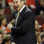 
              Cleveland Cavaliers head coach David Blatt reacts as he watches his team during the second half of Game 4 in a second-round NBA basketball playoff series against the Chicago Bulls in Chicago on Sunday, May 10, 2015. The Cavaliers won 86-84. (AP Photo/Nam Y. Huh)
            