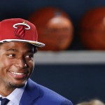 
              FILE - In this june 25, 2015, file photo, Justise Winslow waits to be interviewed after being selected 10th overall by the Miami Heat during the NBA basketball draft in New York. Summer leagues begin this weekend in Orlando, Florida, games in Salt Lake City set to tip-off on Monday and the 24-team fan-friendly event in Las Vegas opening on July 10. (AP Photo/Kathy Willens, File)
            