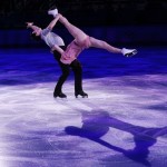 Tessa Virtue and Scott Moir of Canada perform during the figure skating exhibition gala at the Iceberg Skating Palace during the 2014 Winter Olympics, Saturday, Feb. 22, 2014, in Sochi, Russia. (AP Photo/Ivan Sekretarev)