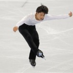  Tatsuki Machida of Japan competes in the men's short program figure skating competition at the Iceberg Skating Palace at the 2014 Winter Olympics, Thursday, Feb. 13, 2014, in Sochi, Russia. (AP Photo/Vadim Ghirda)