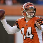 Cincinnati Bengals quarterback Andy Dalton looked good against a tough Cardinals defense, especially considering he's a rookie. Dalton went 18-for-31 on Sunday with 154 yards and two touchdowns. He did not throw an interception.