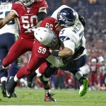 Benard was on the yo-yo in 2014, going from on the roster to off the roster and then back on it. He ended up appearing in 12 games, recording nine total tackles and one sack.
Coming back? The Cardinals obviously see something in the 29-year-old linebacker, but enough to give him a greater role? Is that something Benard thinks he deserves? He'd be good depth, no doubt, if he's willing to stick around.