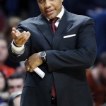 Phoenix Suns coach Alvin Gentry gestures during the first half of the Suns' NBA basketball game against the Chicago Bulls in Chicago on Saturday, Jan. 12, 2013. (AP Photo/Nam Y. Huh)