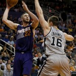 Center Miles Plumlee rocketed from No. 414 to No. 144 after averaging 8.1 points and 7.8 rebounds-per-game last season. (AP Photo/Matt York)