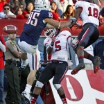 Arizona wide out David Douglas was huge for the Wildcats on Saturday. They may have lost, but his 10 receptions for 155 yards and two touchdowns made up a significant part of Arizona's offense.