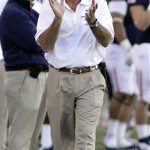 Seeing a coach attempt to cheer his players up is not a rare sight in college football, but seeing one do so in the first half is not a good sign. Arizona interim head football coach Tim Kish was forced to do so after his team went into halftime trailing 20-7. The Wildcats never had a lead.