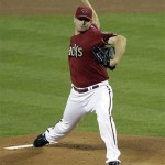 Arizona Diamondbacks pitcher Daniel Hudson delivers a pitch against the Florida Marlins during the first inning of a baseball game, Wednesday, June 1, 2011, in Phoenix. (AP Photo/Matt York)