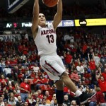 Arizona's Nick Johnson dunks against Southern Mississippi during the second half of an NCAA college basketball game at McKale Center in Tucson, Ariz., Tuesday, Dec. 4, 2012. Arizona won 63-55. (AP Photo/Wily Low)