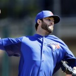 Toronto Blue Jays starting pitcher Brandon Morrow throws a pitch during a spring training baseball game against the Detroit Tigers, Wednesday, March 6, 2013, in Lakeland, Fla. (AP Photo/Charlie Neibergall)