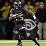  Baylor 's Lache Seastrunk (25) finds running room against Oklahoma in the first half of an NCAA college football game, Thursday, Nov. 7, 2013, in Waco, Texas. (AP Photo/Tony Gutierrez)