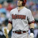 Arizona Diamondbacks's Paul Goldschmidt walks back to the dugout after striking out in the fourth inning of a baseball game against the Texas Rangers Thursday, Aug. 1, 2013, in Arlington, Texas. (AP Photo/LM Otero)