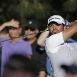 Jason Day, of Australia, tees off on the 15th hole during the third round of the Masters golf tournament Saturday, April 13, 2013, in Augusta, Ga. (AP Photo/Darron Cummings)
