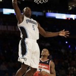 Team Webber's Victor Oladipo of the Orlando Magic shoots against Team Hill's Dion Waiters of the Cleveland Cavaliers during the Rising Star NBA All Star Challenge Basketball game, Friday, Feb. 14, 2014, in New Orleans. (AP Photo/Gerald Herbert)