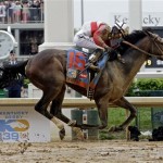 Joel Rosario rides Orb during the 139th Kentucky Derby at Churchill Downs Saturday, May 4, 2013, in Louisville, Ky. (AP Photo/Morry Gash)
