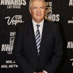 Florida Panthers general manager Dale Tallon poses for a photo before the NHL Awards, Wednesday, June 20, 2012, in Las Vegas. (AP Photo/Julie Jacobson)