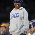 Director Spike Lee watches the New York Knicks play the Phoenix Suns in the NBA basketball game at Madison Square Garden in New York, Sunday, Dec. 2, 2012. (AP Photo/Henny Ray Abrams)