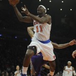 New York Knicks' Ronnie Brewer drives to the basket in the first quarter of the NBA basketball game at Madison Square Garden in New York, Sunday, Dec. 2, 2012. (AP Photo/Henny Ray Abrams)