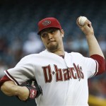 Arizona Diamondbacks' Wade Miley throws against the Atlanta Braves during the first inning of a baseball game, on Monday, May 13, 2013, in Phoenix. (AP Photo/Ross D. Franklin)