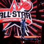 NE-YO performs before the NBA All-Star basketball game Sunday, Feb. 17, 2013, in Houston. (AP Photo/Eric Gay)