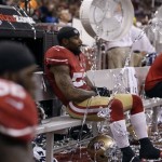 San Francisco 49ers linebacker NaVorro Bowman (53) sits on the bench after losing 34-31 to the Baltimore Ravens in the NFL Super Bowl XLVII football game, Sunday, Feb. 3, 2013, in New Orleans. (AP Photo/David Goldman)