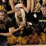 Arizona State fans watch against Oregon during the second half of an NCAA college football game, Thursday, Oct. 18, 2012, in Tempe, Ariz. (AP Photo/Matt York)
