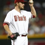 Arizona Diamondbacks starting pitcher Wade Miley (36) in the fourth inning during a baseball game against the Cincinnati Reds on Friday, June 21, 2013, in Phoenix. (AP Photo/Rick Scuteri)