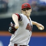 Arizona Diamondbacks' Patrick Corbin delivers a pitch during the first inning of a baseball game against the New York Mets Tuesday, July 2, 2013, in New York. (AP Photo/Frank Franklin II)